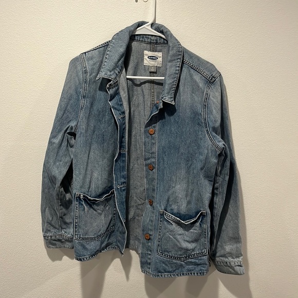 Old navy distressed jean jacket - Picture 1 of 5